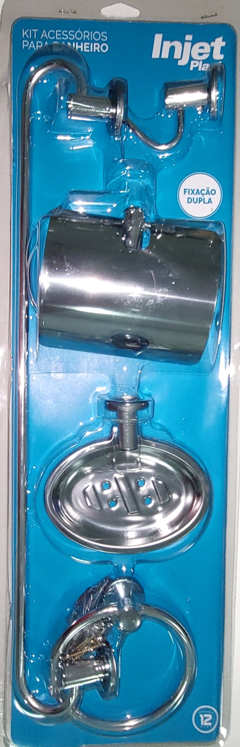 KIT BANHEIRO INOX 5 PECAS INJET DISPLAY